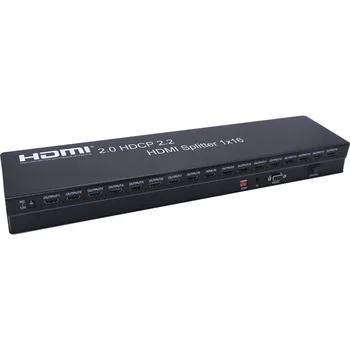 

1x16 HDMI 2.0 Splitter Adatper Split 4K 60Hz HDCP 2.2 3D HDR 1080P 1 HDMI In 16 Output Video Converter DVD Laptop PC To TV HDTV