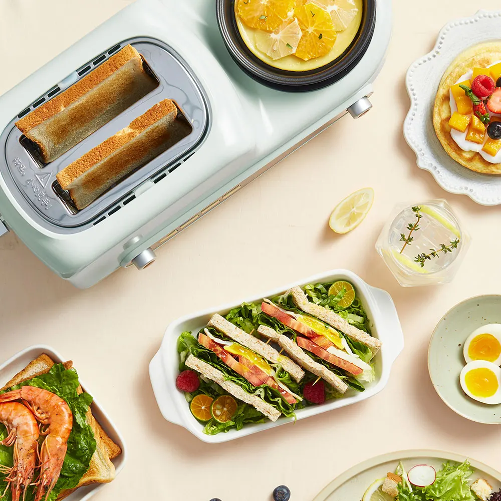 Breakfast Machine Household Toast Multi-functional Small Four In One Toaster Automatic Toaster Driver Hot Dog Bread Machine