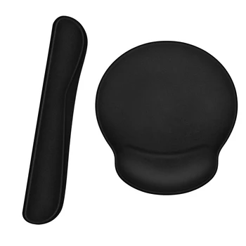 

Keyboard Wrist Rest Pad Wrist Rest Mouse Pad Memory Foam Superfine Fibre Durable Comfortable Mousepad for Home Office Gaming