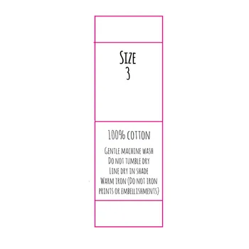 

2000PCS Custom "Lou Ban" print white satin ribbon cloth washing tag pre-cut care label 2.5 * 8 cm