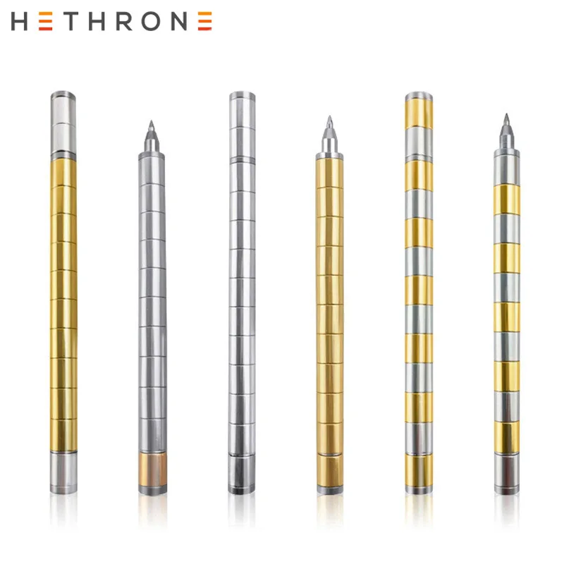 Золотая Роскошная шариковая ручка Hethrone с магнитной силой дополнительный