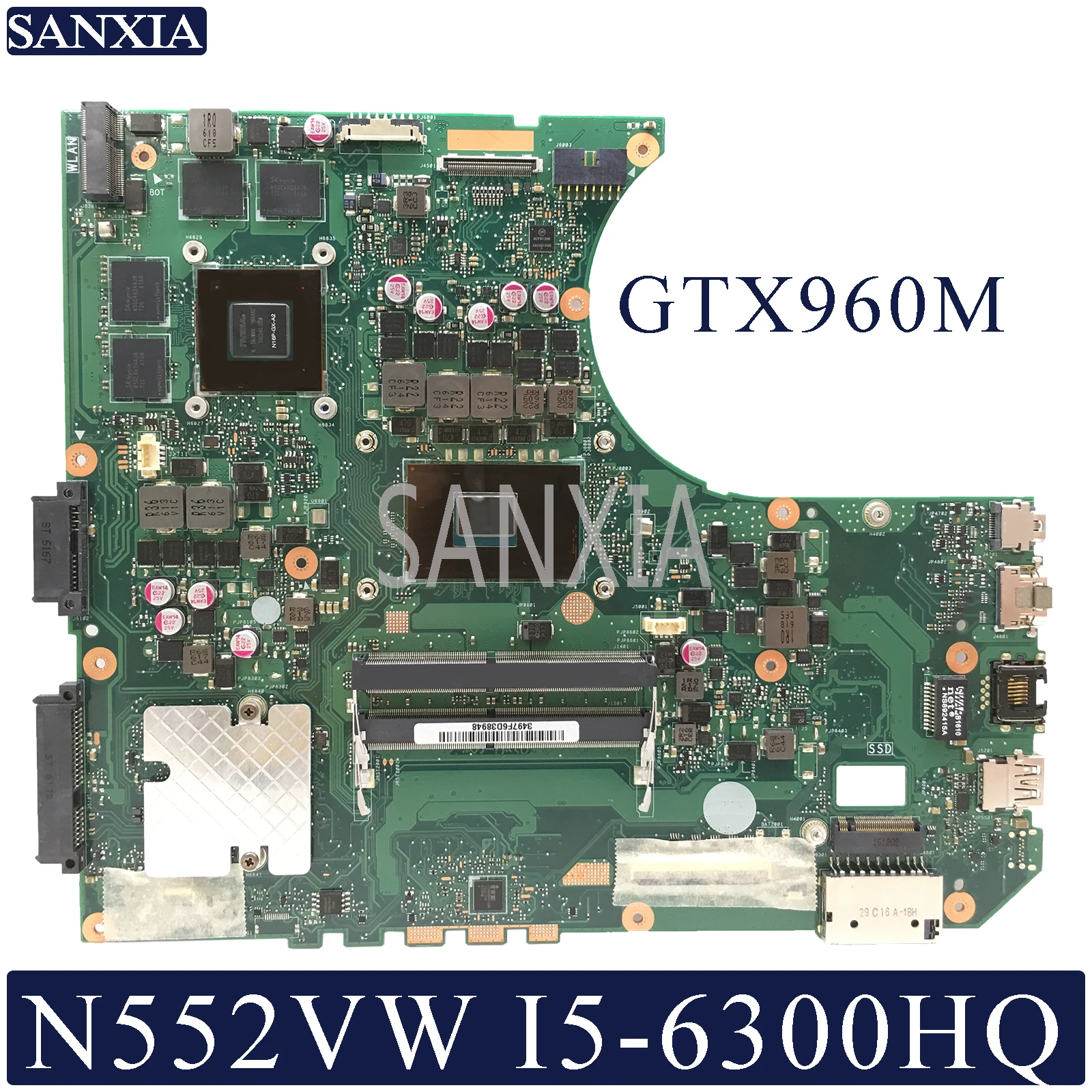 KEFU N552VW материнская плата для ноутбука ASUS VivoBook Pro N552VX оригинальная HM170 I5 6300HQ