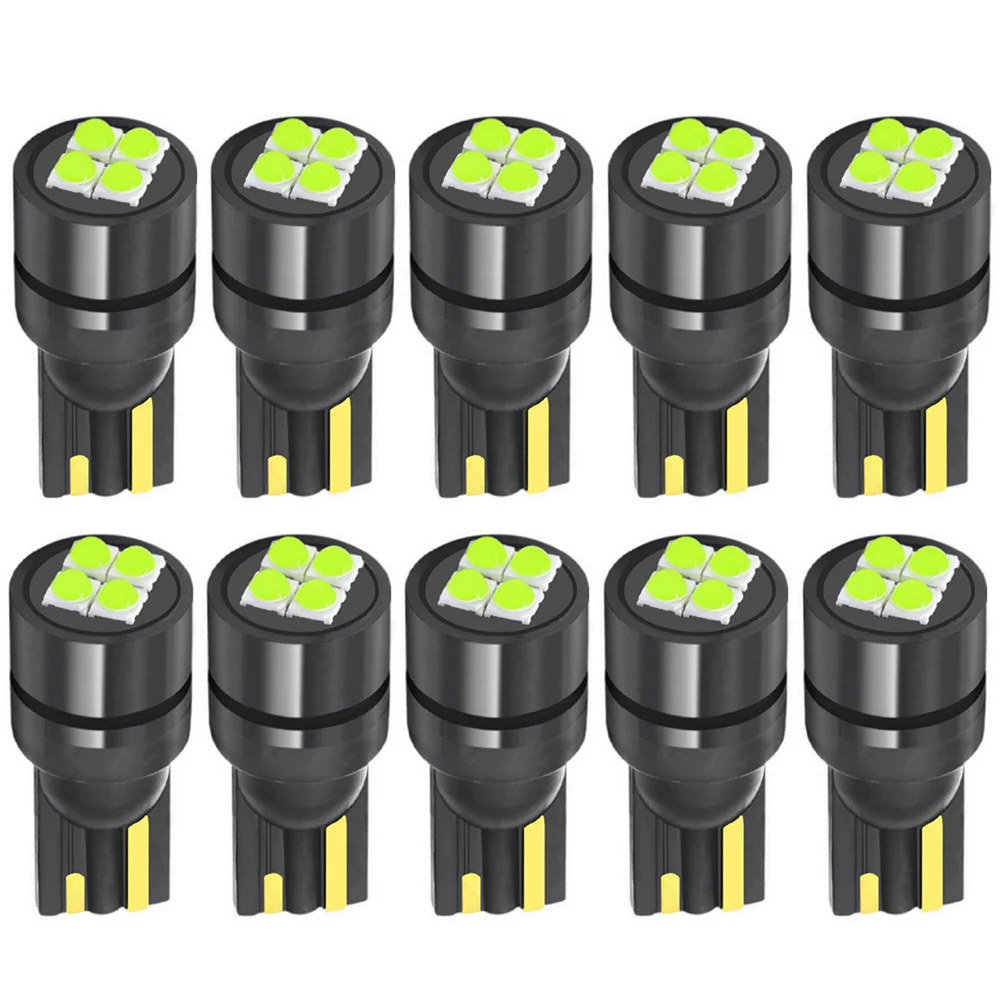 10 шт. T10 W5W 168 501 WY5W высокое качество 3535 светодиодный Авто парковочные огни автомобиль клин хвост боковые лампы интерьер чтения купольные лампы
