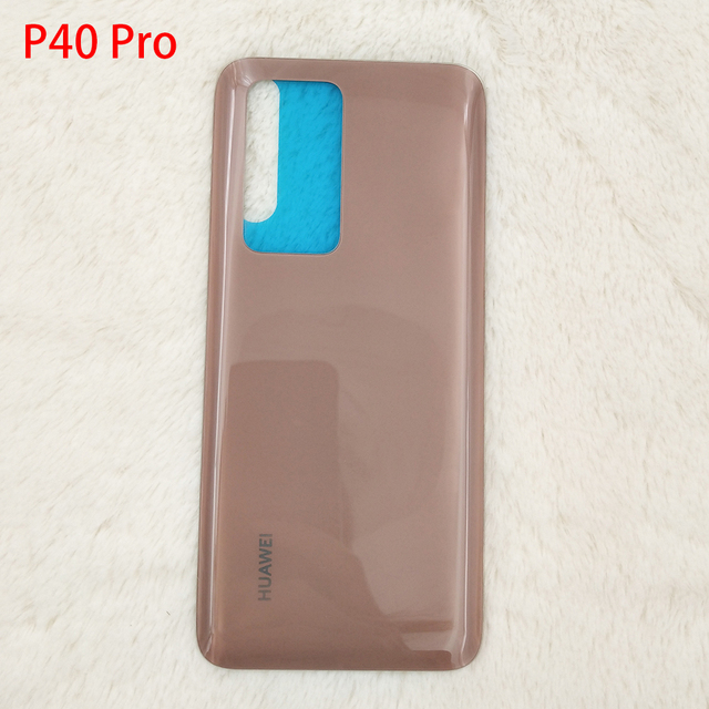 Huawei P40 Pro/P40 Glass Back Battery Cover Rear Door Housing Case For Huawei P40pro P 40 Repair Panel Part With Logo
