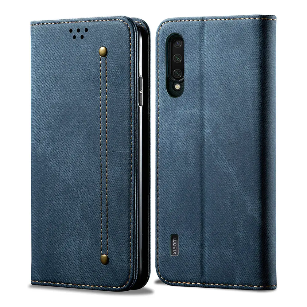Для Xiaomi mi A3, роскошный чехол, кожаная ткань, твердый деним, флип-чехол для Xiaomi mi A3, чехол, Funda Xiaomi mi A 3 3A, кошелек, чехол, mi A3