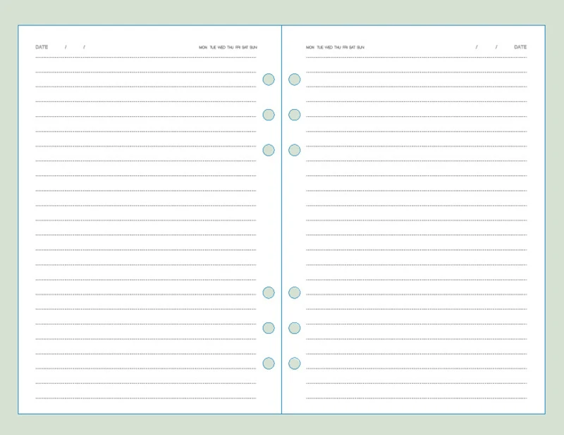 Binder, Espiral Agenda Planner, Organizador de papelaria,