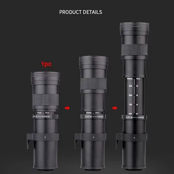 

Camera Lens 420-800mm Outdoor Part Professional Wildlife Manual Photography Telephoto Zoom for Canon 6D 7D 60D 70D