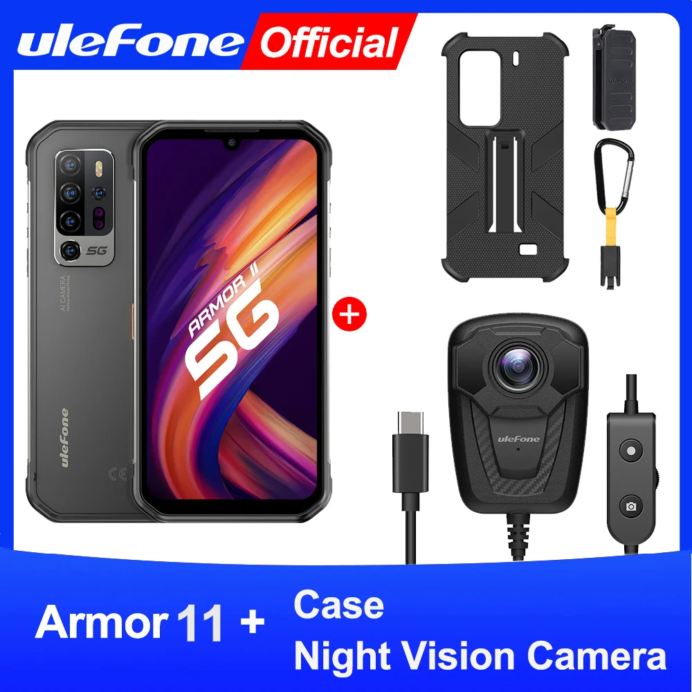 Ulefone Armor 11 5G Rugged Mobile Phone Android  8GB +256GB Waterproof Smartphone 48MP NFC Mobile Phone Wireless Charging laptop ram 8GB RAM
