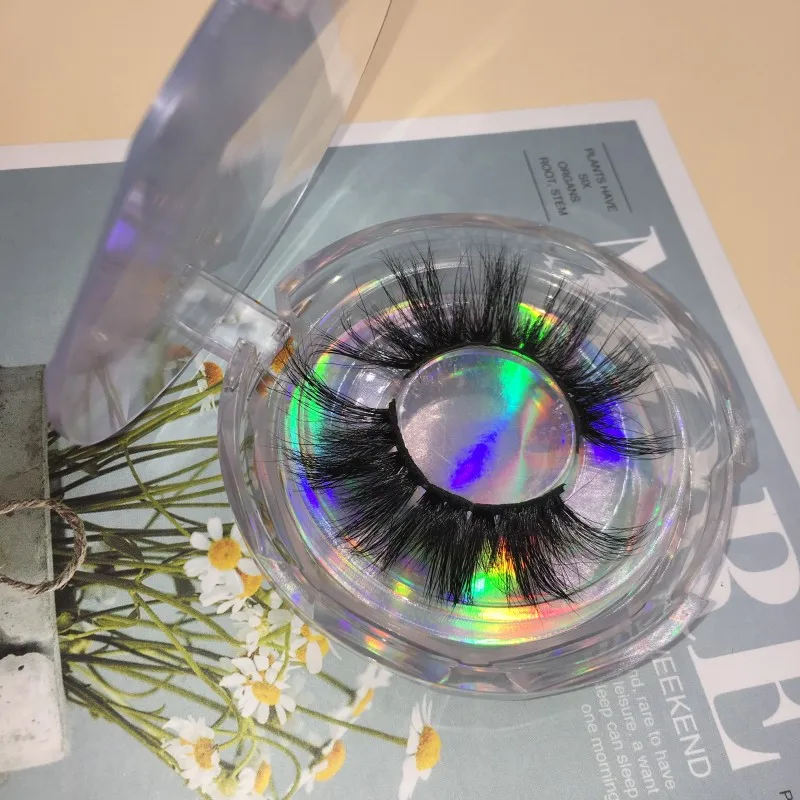 5D Mink Natural Lashes 6pairs/lot Hot Style 23mm Clear Cases Drop Shipping Accept Eyelash