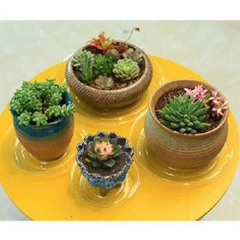 

Garden Flower pot mat Plant Tea Saucer Drip Tray Round Pot Base Transparent