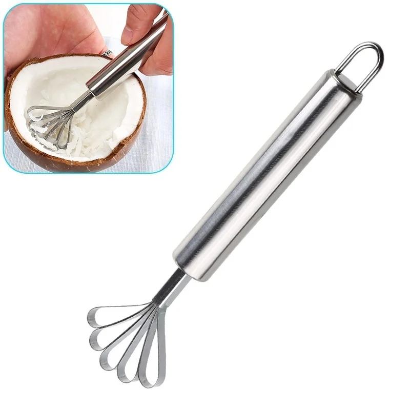 Stainless Steel Hanging Fish Clean Scales Tools Seafood Accessories Kitchen Gadgets Coconut Shaver Fruit Tools