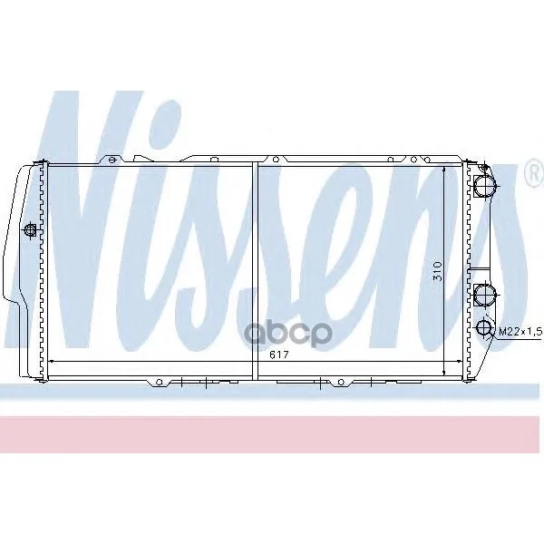 Радиатор Audi 100(C3) 604781 Nissens арт. 604781