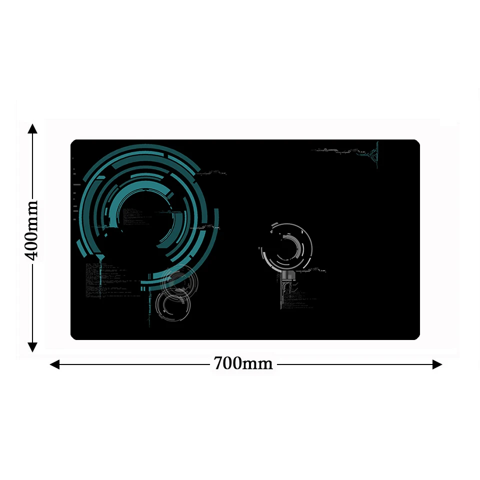 700*400 мм Красочный космический игровой компьютерный коврик для мыши, настольные коврики из натурального каучука, игровой прямоугольный фиксирующий край, ноутбук для геймеров, коврик для мыши - Цвет: 2