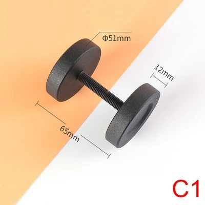 Black Door Handle Heavy Duty Premium Carbon Stainless Steel for Steel Sliding Barn Door Wooden Gate Hardware Cabinet Garages