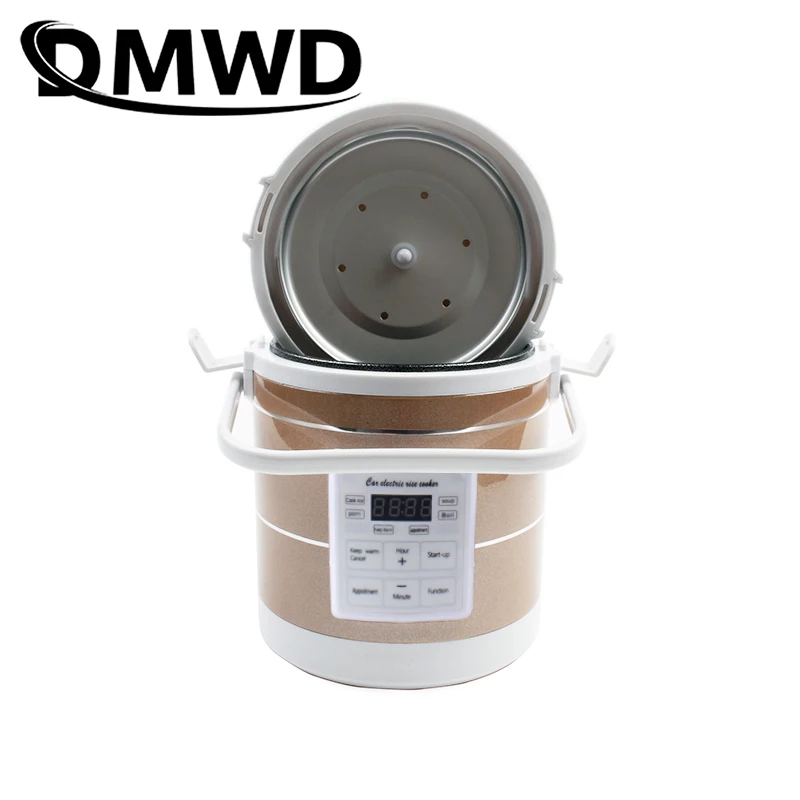 DMWD 12V 24V Mini Car Truck Rice Cooker Soup Porridge Cooking Machine Food Steamer Electric Heating Lunch Box Meal Heater Warmer 4