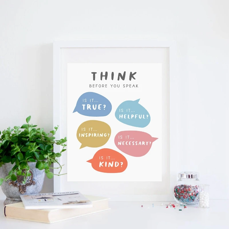 Before you Speak Think Prints