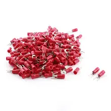 300 шт Красный изолированный пушистый вилка кабельный наконечник AWG16-14 SV2-4+ SV2-3