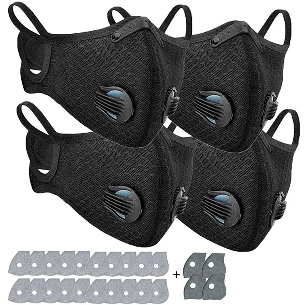 Маска для лица маска анти инфекция черный фильтр с активированным углем маскара