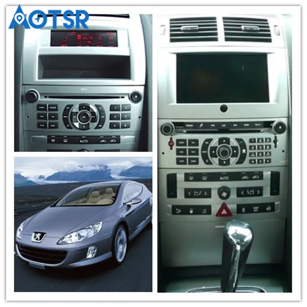 Flash Deal AOTSR 7" HD Android 9.0 Car GPS Stereo For Peugeot 407 Auto Radio FM RDS DVD WiFi Navigation BT Audio Video Multimedia CAR VIDEO 1