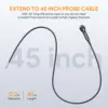 Teslong Rifle Endoscope Camera, Weapon Borescope Gun Inspection Camera Fit for .20 Caliber and Larger, NTG100+5Pcs Side Mirror 2