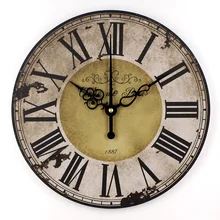 Винтажные большие настенные часы в римском стиле для украшения дома, более тихие часы для гостиной или кабинета с декоративными часами