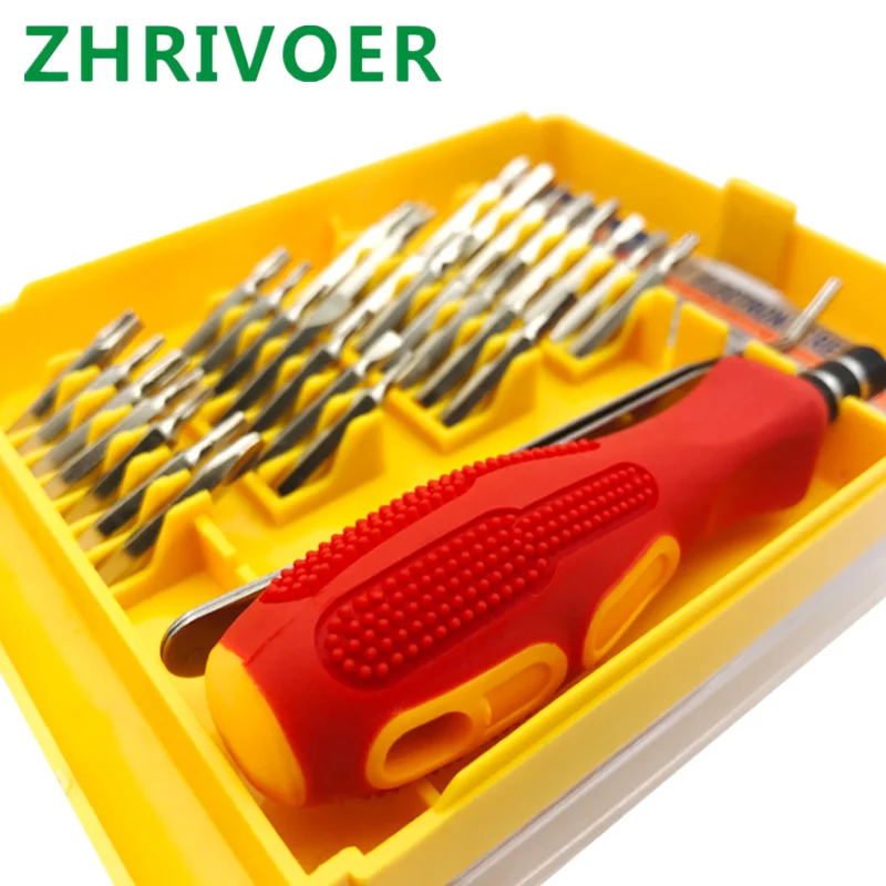 32pc  telecommunication clock and watch maintenance mobile phone iPhone dismantling tool screwdriver screwdriver combination set