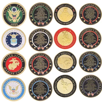 

Gold Plated United States Air Force/Army/Navy Commemorative Coin Souvenir Challenge Collectible Coins Collection Art Craft Gift