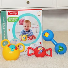 FISHER-PRICE детские погремушки набор новорожденных ручной мяч дети сжимают мяч младенческой игрушки мяч F0912