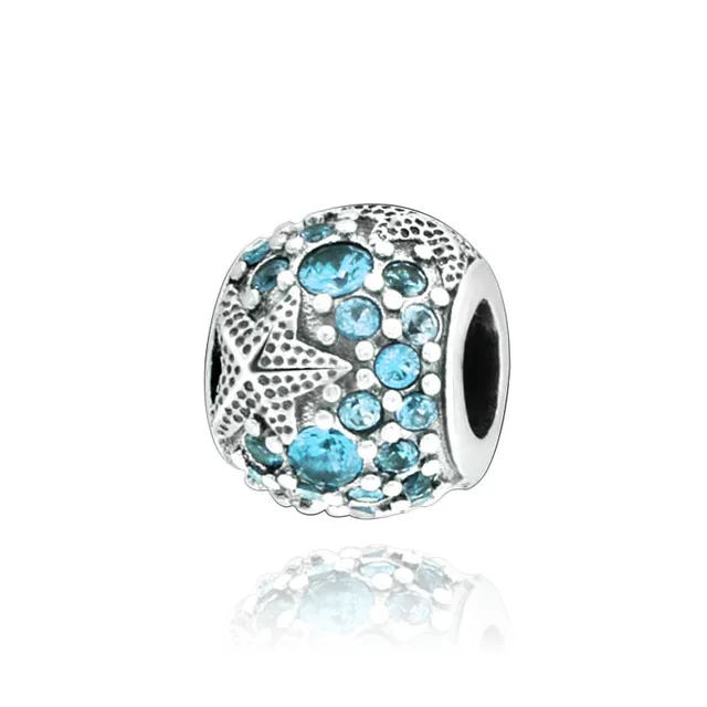 

Authentic New Arrival 100% 925 Sterling Silver Beads levated Stars Pave Charm fit Original Pandora Bracelets Women DIY Jewelry