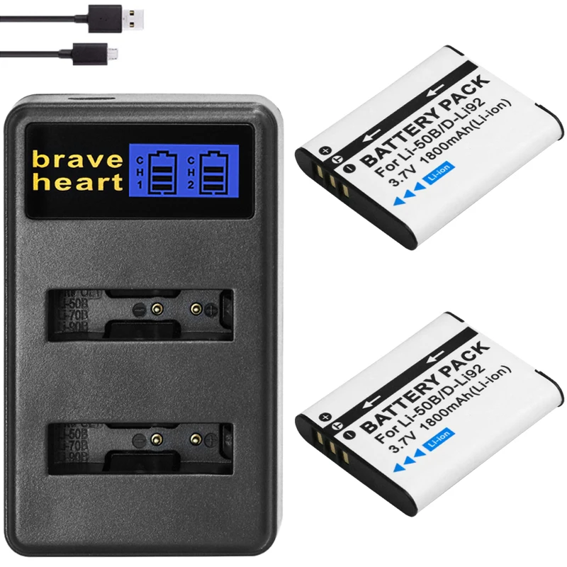 LI 50B LI 50B Battery for Olympus VR 340 1010 1020 1030SW Tough 6000