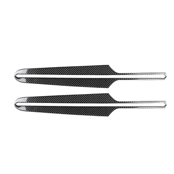 

For-Porsche Macan Cayenne Car Carbon Fiber Sticker Macan Cayenne Door Panel Carbon Fiber Sticker 4Pcs