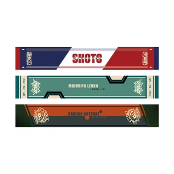 

New Anime My Boku No Hero Academia Cosplay Crystal Scarf Neckerchief Soft Plush Unisex Long Scarf
