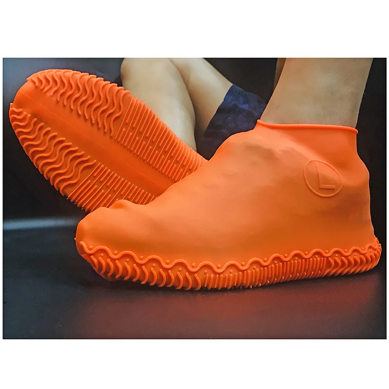 Reusable Unisex Rain Boots Shoes 1Pair Waterproof Silicone Shoe Cover Protector Slip-resistant Rubber S/M/L | Дом и сад