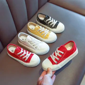 

Koovan Children's Flats Girls Shoes 2020 Autumn New Soft Bottom Children Canvas Shoes Boys Non-slip Casual Girls Sneakers