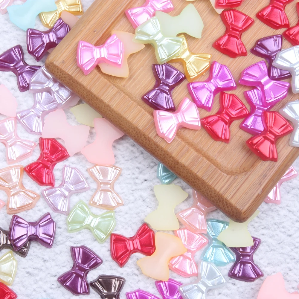 

10*13 мм 1000 шт. полужемчужины имитация плоской спины бант клей на смоле жемчужины белый цвет слоновой кости смешанные для рукоделия скрапбукинга обувь