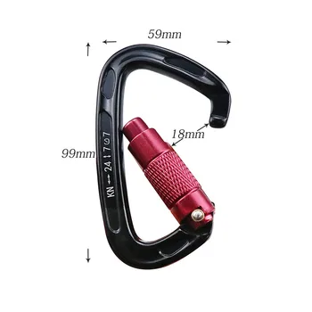 

New Rope Gliding Climber Safety Hooks Hanging Rock Climbing Carabiner Buckles