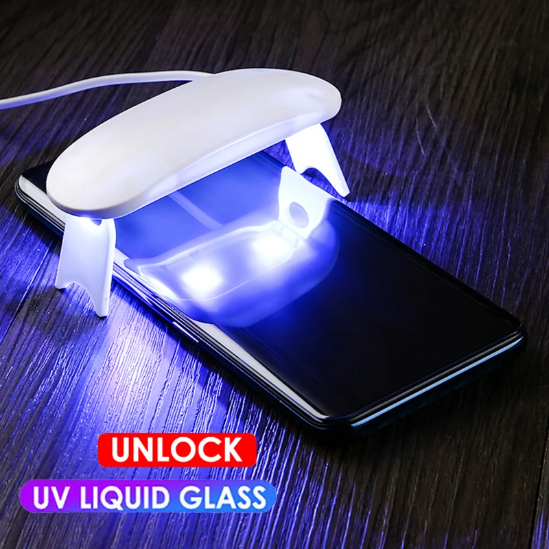 UV Liquid Glass for Huawei Nova 5t pro 5i Screen Protector huawei honor V30 Pro V20 Magic 3 Glue Protective | Мобильные телефоны и