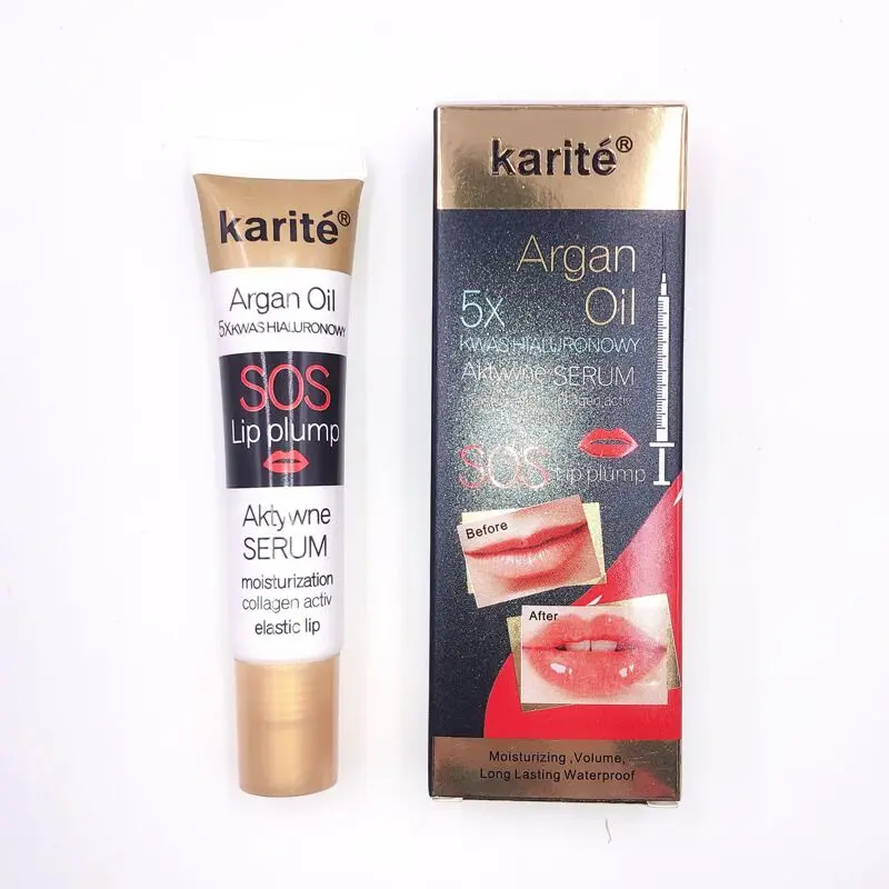 Argan Oil lip gloss 1 шт., жидкий коллагеновый блеск для губ, увлажняющая эссенция, блеск для губ от старения против морщин, жидкий увеличитель губ, косметика - Цвет: Argan Oil lip gloss