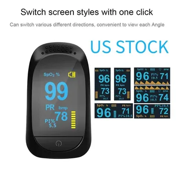 

Fingertip Digital Pulse Oximeter Led Oximetro Blood Oxygen Heart Rate Monitor Spo2 Health Monitors Oximetro De Dedo masque