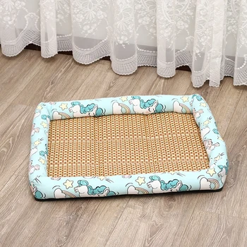 

Dog Cooling Mat Pet Bed Breathable Sleeping Pets Soft Pet Bed Mats Ice Blanket For Puppy Cat House Pad Kennel Pet Sofa Kennel