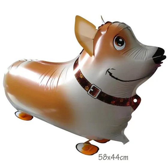 dog 4 Ходячие гелиевые шары в форме животных милый кот собака панда динозавр Тигр домашнее животное Рождественский подарок детский день рождения - Цвет: dog 4
