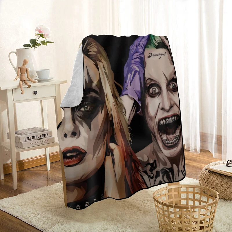 HEARMNY Harley Quinn Nap одеяло супер мягкий теплый микрофибра ткань одеяло для дивана плед путешествия взрослых одеяло - Цвет: 6