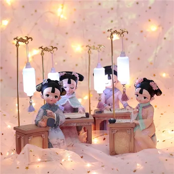 

Night light Bedside Lamp Chinese Zither Chess Book Painting Ornaments Girl Heart To Send Girlfriends Classmates Birthday Gift