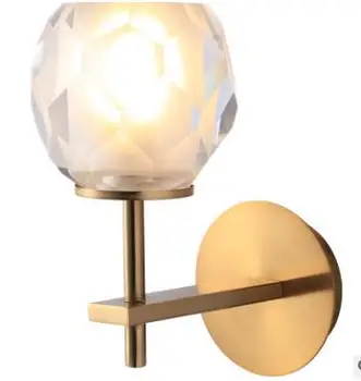 

Golden Crystal Bedlight Living Room Nordic Modern Simple Toilet light in the bedroom Corridor LED Creative Lights