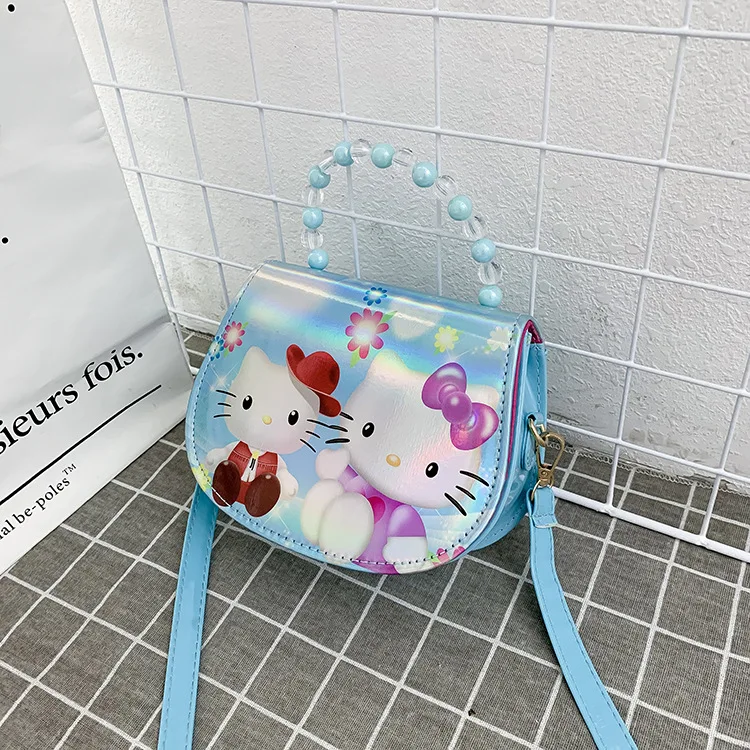 Disney Sofia frozen princess laser cartoon beaded bag girl messenger bag little girl shoulder bag handbag baby mini cute purses - Цвет: 16