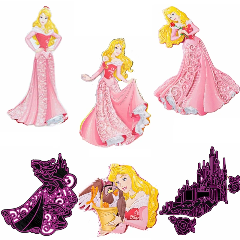 

Graceful Charming Princess&Castle Metal Cutting Dies Stencils New 2019 Princess&Castle Die Cuts For Card Making Dies Scrapbook