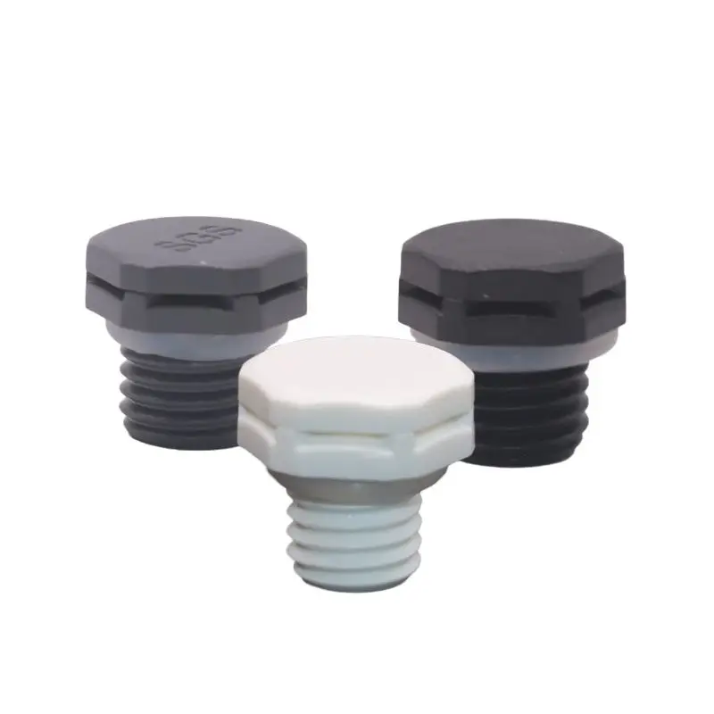 10Pcs M10 Nylon Waterproof Air Vent Valve Screw M10*1 M10*1.5 In Protective Vent Plug E-PTFE Plastic Breather Valve