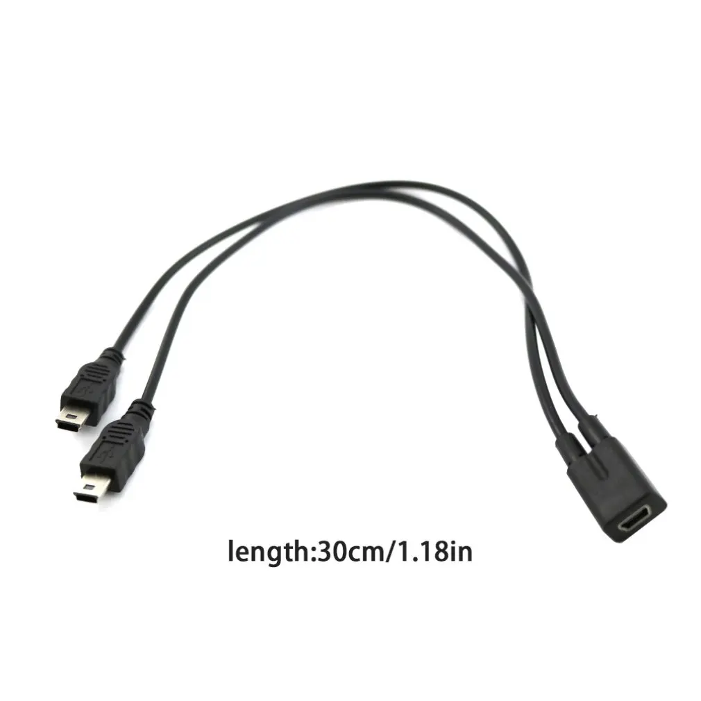 От 1 до 2 лет Разветвитель USB кабель для передачи данных 2,0 мини 5-контактный разъем для двойной 2 Мужской конвертер