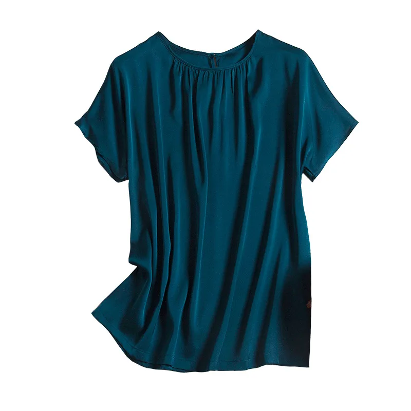 Elegant Silk Top Women's Silk Silk Double-Sided