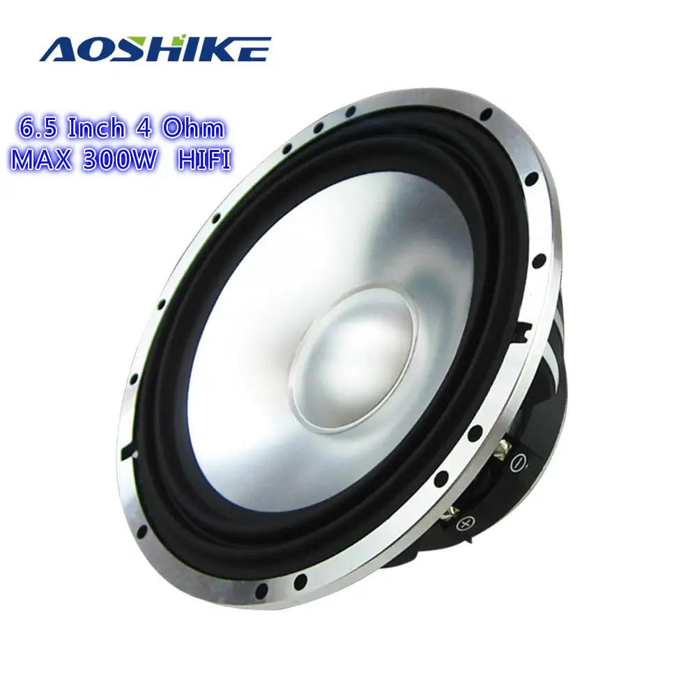 AOSHIKE 1PCS 6.5 Inch Car Mid-Bass Speaker 4 Ohm 300W Max HIFI Auto Audio Stereo Midrange Bass for Sound System 2020 |